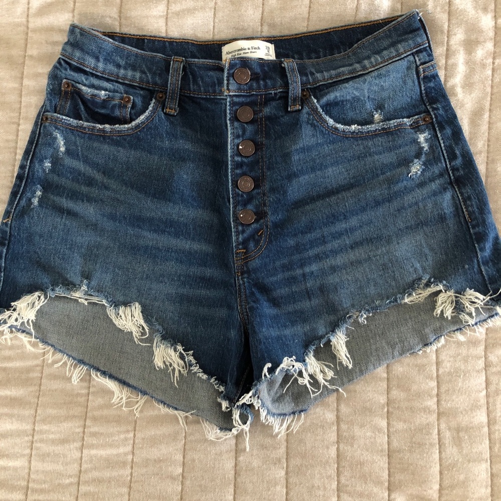 Abercrombie High Rise Mom Shorts